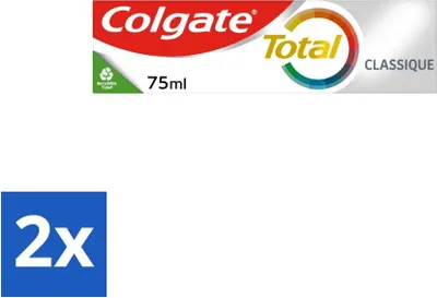 Obrázok produktu pre Colgate - Total Classic - zubná pasta - 75 ml - výhodné balenie - 2 kusy