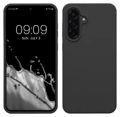 Produktbild von kwmobile Handyhülle für Samsung Galaxy A56 5G Hülle - Case Silikon - Kabelloses Laden - Schutzhülle Cover in Dunkelgrau