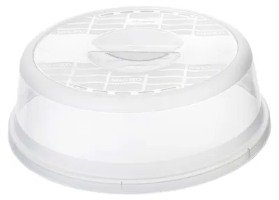 Zdjęcie produktu dla Rotho 7498001, Pokrywka przeciw rozpryskowa do mikrofalówki, Przezroczysty, Polipropylen (PP), XL, 30 cm, 304 mm