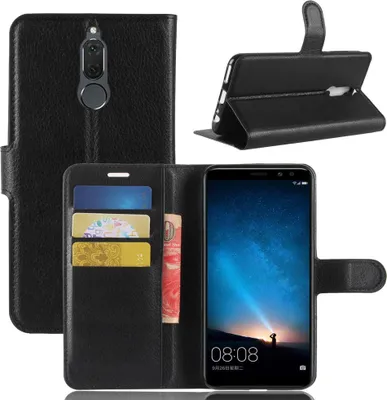 Image de Huawei Mate 10 Lite Housse de téléphone portable Flip Case Housse de protection Noir