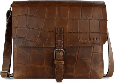 Produktbild von bugatti Leder Umhängetasche Messenger Bag Cognac hellbraun
