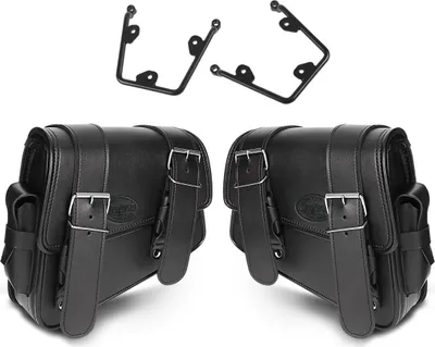 Produktbild von Set 2x Satteltaschen mit Halter für Harley Davidson Softail 18-25 Mont