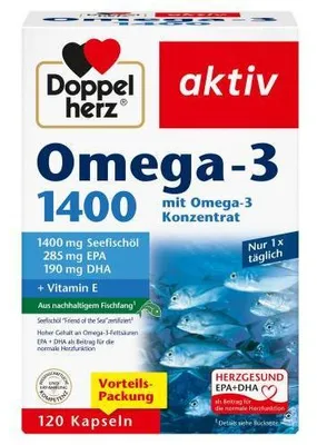 Obrázek produktu pro Doppelherz Omega-3 1 400 kapslí 120 kapslí