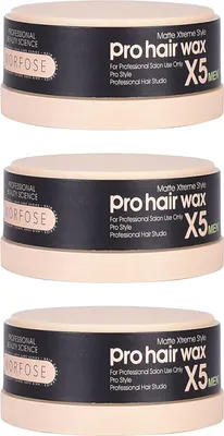 Produktbild von 3er Set Morfose Pro Hair Wax X5 Men Matte Xtreme Style 150 ml