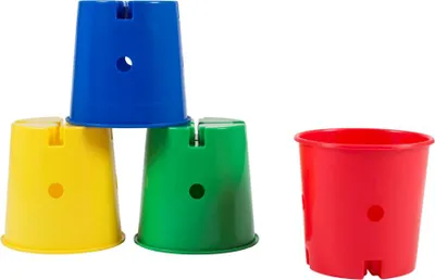 Immagine prodotto di Set di 4 secchielli da gioco Sporda's - secchielli giocattolo colorati