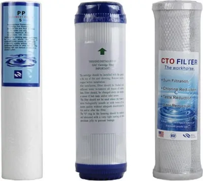 Produktbild von CHM GmbH® Ersatz Wasserfilter 10" Aktivkohle Block Wickelfilter Osmose Kartusche 5 µm
