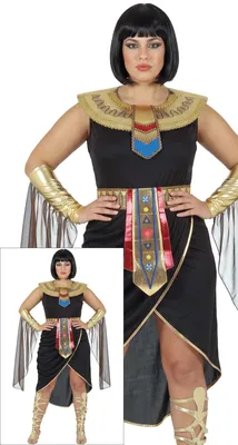 Produktbild von Aegypten Koenigin Kostuem Kleid Karneval Fasching Herren Modeschmuck Pharao Armband Goldene Verzierungen Schwarz, Größe: 44 - 46 (XL) Farbe: Schwarz