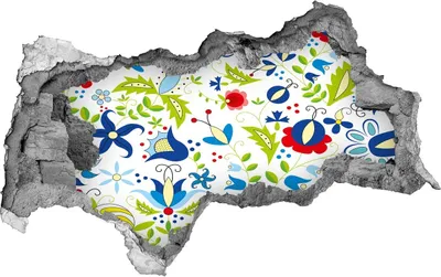 Produktbild von Selbstklebender Loch-3D-Aufkleber 95x73 cm ethnische Muster
