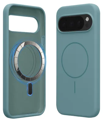Produktbild von kwmobile Silikon Hülle für Google Pixel 10 / Pixel 10 Pro Handyhülle - Case Kompatibel mit MagSafe Arctic Night