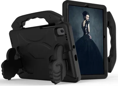 Image de Étui pour enfants pour Samsung Galaxy Tab S6 5G 2020/2019 10.5", Tab S5e, Tab A7 10.4 2022/2020, Tab S6 Lite 2024/2022/2020 10.4", étui léger en mousse EVA avec poignée et support Noir