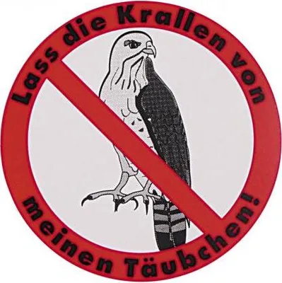 Produktbild von Auto-Aufkleber - lass die Krallen von meinem Täubchen - Taube - Gr. ca. 6 cm - TB758/1
