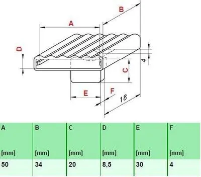 Produktbild von 10x Kappen Bett Lattenrost Endkappen Halter Bettkappen Gummi Reparatur DIY Neu(100_50x34x8,5 mm)
