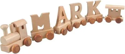 Immagine prodotto di Treno di compleanno con lettere Bino - ciondolo E