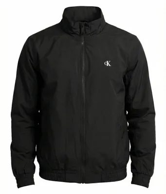 Produktbild von Calvin Klein Herren Übergangsjacke Padded Harrington mit Stehkragen, Schwarz (Bl