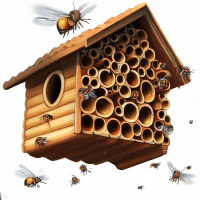 Produktbild von Insektenhotel Bienenheim inkl. Startpopulation