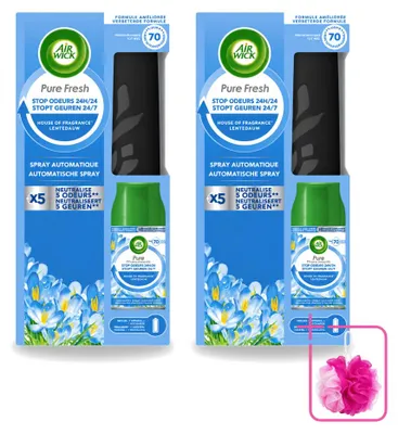 Produktbild von 2 x Air Wick Freshmatic Starterset - Frühlingsbrise - 250 ml - Sparpackung - 2 Stücke