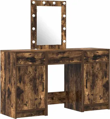 Obrázok produktu pre vidaXL Toaletný stolík s úložným priestorom hnedý 50 x 41 x 135 cm Materiál na báze dreva