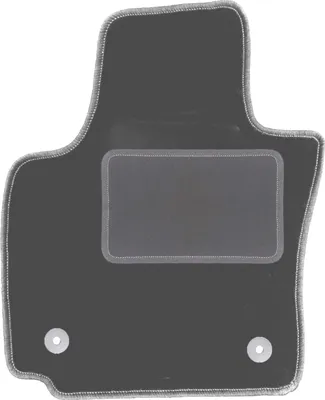 Produktbild von Fahrerfußmatte Velours graphit passend für Seat Toledo III (2004-2012, Minivan) – mit Befestigungen – passgenau