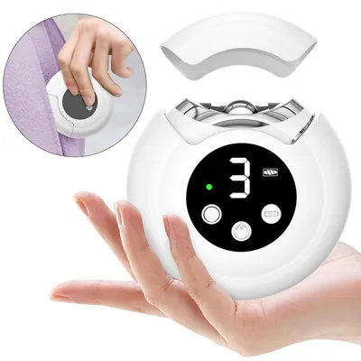 Produktbild von 3-in-1 Elektrischer Nagelknipser und Trimmer - Automatischer Nagelknipser mit drei Geschwindigkeiten - Wiederaufladbar mit LED-Licht, Unisex