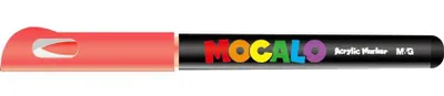 Zdjęcie produktu dla Marker akrylowy pędzelkowy Mocalo czerwony neon M&G - 201