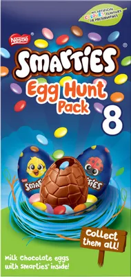 Produktbild von Smarties Milk Chocolate Easter Egg Hunt, 140g / Osterei