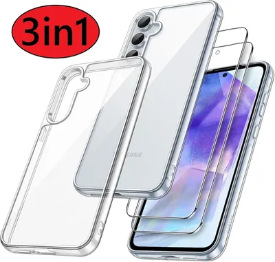 Produktbild von 3in1 Samsung A56 Schutzglas 2x 9H Panzerfolie Handy Hülle Case Glas