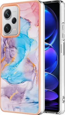 Immagine prodotto di Custodia per Xiaomi Redmi Note 12 Pro+, custodia in silicone TPU antiurto a fantasia, blu