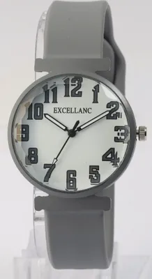Produktbild von Excellanc Damenuhr mit Silikonarmband, arabische Ziffern & facettiertes Mineralglas
