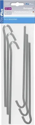 Zdjęcie produktu dla Kołki skalne 22 cm metalowe kwadratowe, 6 sztuk w torebce foliowej