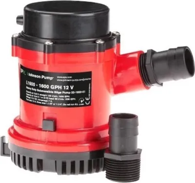 Image de Johnson Pump L1600 12 Volt Pompe de cale à haut débit 100 litres/minute