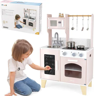 Produktbild von Viga PolarB Wooden Kitchen Light Sound + Zubehör