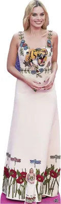 Produktbild von Pappfigur Margot Robbie - Weißes Abendkleid - Australische Schauspielerin