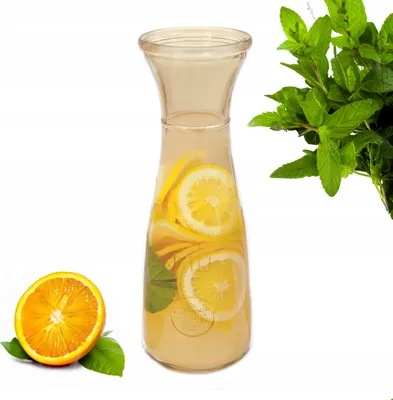 Zdjęcie produktu dla Karafka 1000ml na Wino Sok Szklana Domowe Przetwory Napoje Dzbanek Butelka