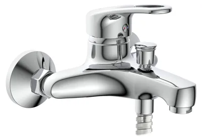 Produktbild von SCHÜTTE Badewannenarmatur BATONI, Mischbatterie Badewanne, Wasserhahn Bad, Wannenarmatur in Chrom