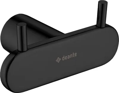 Immagine prodotto di Gancio doppio rotondo di design, Nero