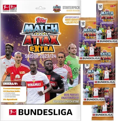 Immagine prodotto di Topps Match Attax EXTRA Bundesliga 2023/24 - 1 Starter + 5 Boosters