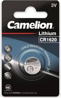 Obrázek produktu pro Knoflíkový článek CAMELION CR1620, 1 ks.