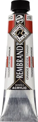 Produktbild von Rembrandt Acrylfarbe Tube 40 ml Transparentoxidorange 273
