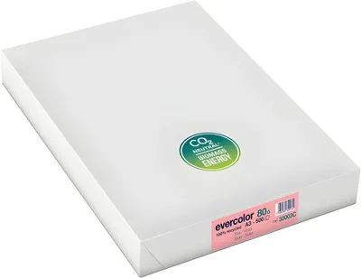 Obrázek produktu pro Clairefontaine - Barevný recyklovaný papír Evercolor, A3, 80 g, 500 listů, růžový