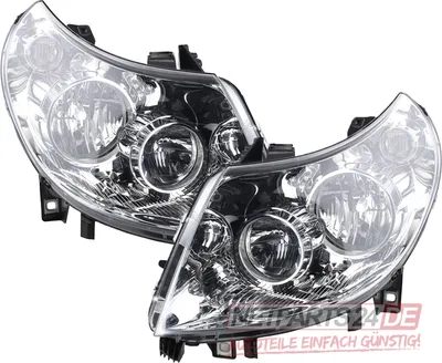 Immagine prodotto di Johns, Fari anteriori alogeni adatti per Fiat Ducato dal 2006-2010 Set H7 H1 LR 1340664080 6208A5 1340663080 6206A5