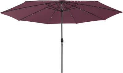 Zdjęcie produktu dla Maison Exclusive – parasol ogrodowy z oświetleniem LED, 400 cm, kolor bordowy