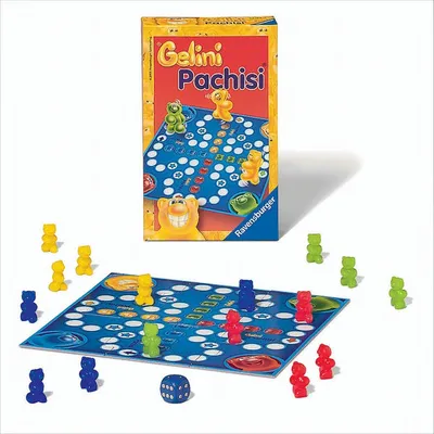 Produktbild von Gelini Pachisi, Würfelspiel (Reise- & Solitärspiel)