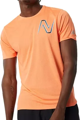 Produktbild von New Balance Graphic Impact Run Short Sleeve - Gr. XL