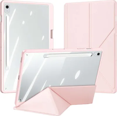 Produktbild von Hülle mit Klappe für Galaxy Tab S10 FE Plus, Dux Ducis Magi, Transparent und Rosa