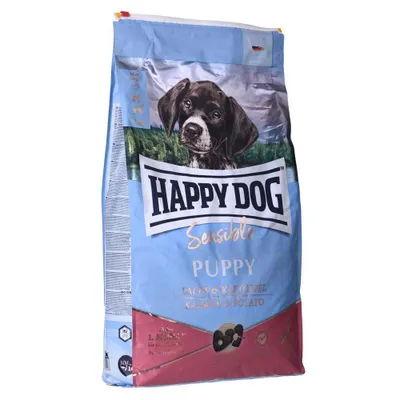 Produktbild von Happy Dog Sensible Puppy, Welpe, jede Rasse, Huhn, Kartoffel, Lachs, Reis, 10 kg