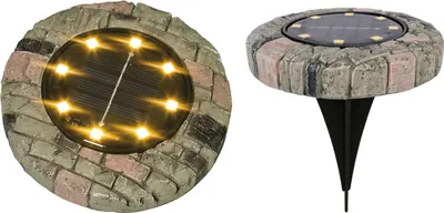 Produktbild von LED Solarleuchte Steinoptik warmweiß Gartenleuchte Leuchtstein Gartendekoration