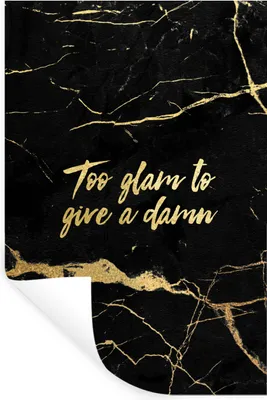 Produktbild von MuchoWow® Wandtattoo Wandsticker Wandaufkleber Zitate - Gold - Schwarz - Marmor 80x120 cm Selbstklebend und Repositionierbar - Repositionierbar - Wasser abweisend
