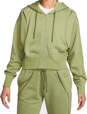 Produktbild von NIKE W Nsw Air Flc Hd Fz Sweatjacke Damen grün L