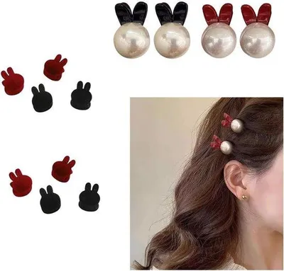 Productafbeelding van Haarspeldenset, mini, schattig, klauwvormig, geschikt voor dik haar, haaraccessoires