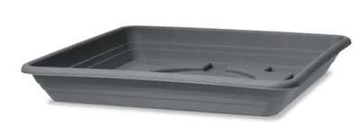 Produktbild von Scheurich 327/25 Unterteller Metallic Grey - 25 cm x 25 cm x 3,7 cm; 53293